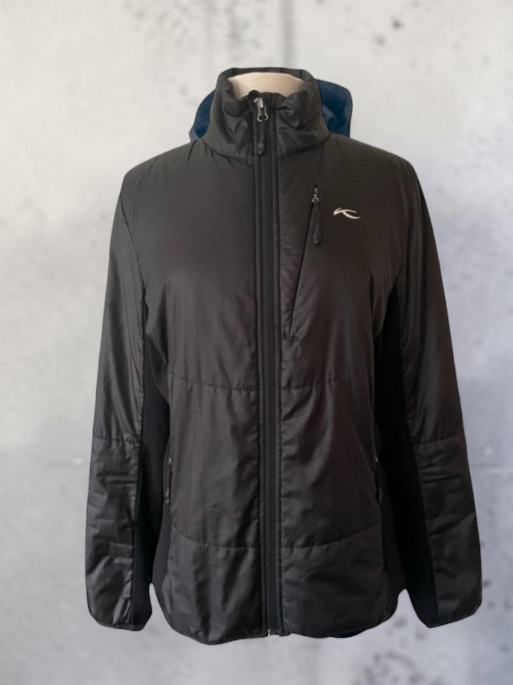 KJUS BLACK PUFFER GOLF JACKET SIZE 42 XL